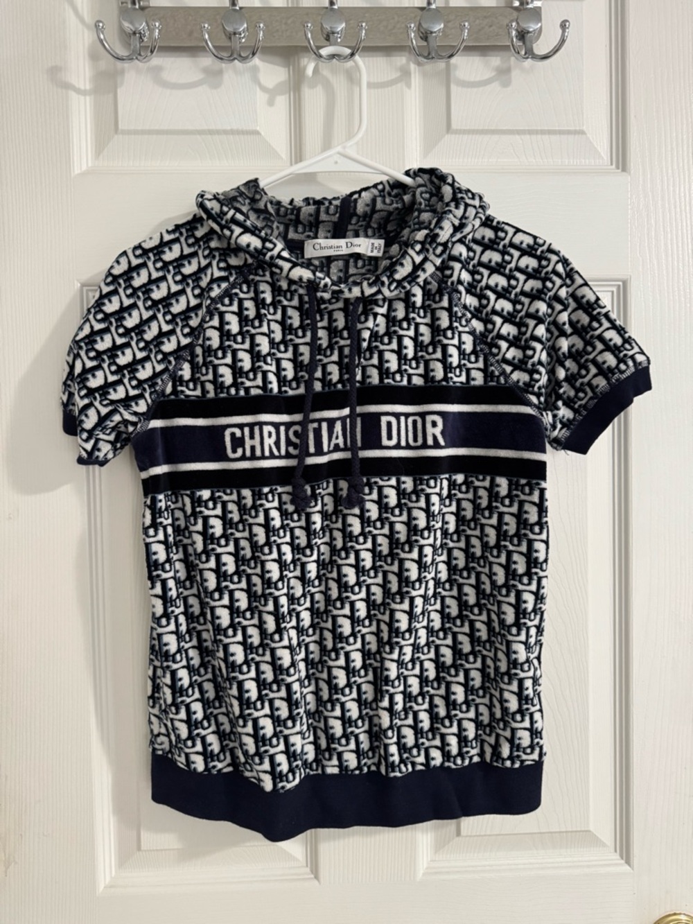 Authentic Dior Blue Oblique Monogram Hoodie and Short set - Picture 2 of 6